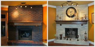 spring fireplace painting ideas brick