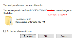 You require permission from mypc\bob to make changes to this folder. Windows Will Not Let Me Delete Files Made By My Own User Account Super User