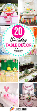 20 best birthday table decoration ideas