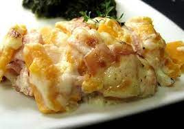 I can't exactly tell you how amazing this dish is and always will be. Cheesy Ham And Sweet Potato Casserole Recipe Genius Kitchen Sweet Potato Recipes Casserole Recipes Crockpot Ham