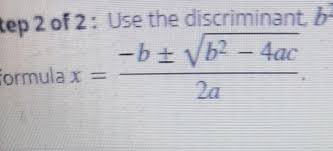 Quadratic Equation 4x 2 X 1 Use