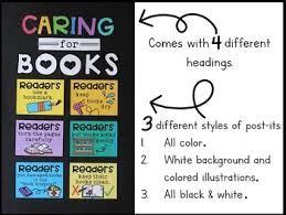 Caring For Books Anchor Chart