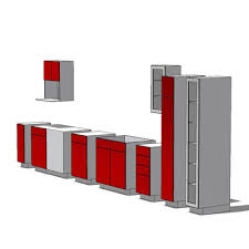 ikea akrum cabinets 3d model