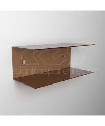 50x15cm Double Acrylic Shelf