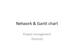 Network Gantt Chart Project Management Lecture Ppt
