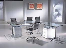 Glass Executive Desk Office Desk