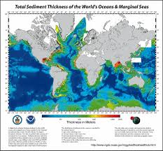 total sediment thickness of the world s