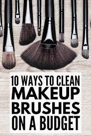 to clean makeup brushes