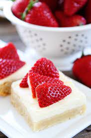 strawberries and cream bars