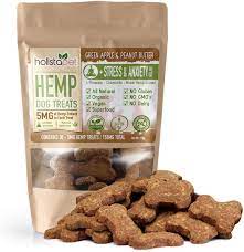 ● stress & anxiety relief: Amazon Com Holistapet Hemp Dog Treats Stress Anxiety Relief 30 Crunchy Treats 150mg Made In Usa Calming Hemp Oil Treats For Dogs Separation Aggressive Behavior Loud Noises Thunder Pet Supplies