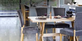Add extra seating with a contemporary flair by choosing a bench for your dining room. Upholstered Chairs Fabric Chairs Oak Furnitureland