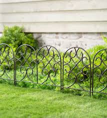 scrollwork wrought iron edging with
