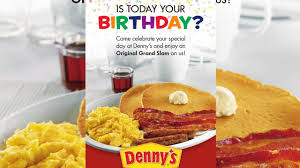 free birthday breakfast denny s at