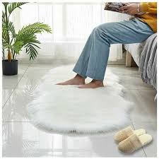snow fur rug faux sheepskin rug