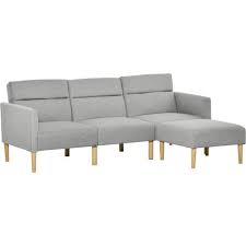 Homcom Upholstered Sofa Bed Reversible
