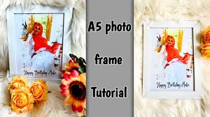 a5 photo frame making tutorial