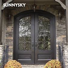 Welcome Fashion Arch Wrought Iron Doors