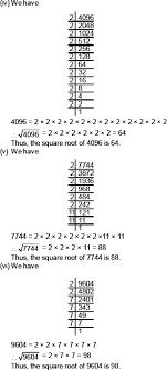 Cbse 8 Math Cbse Squares And Square Roots Ncert Solutions