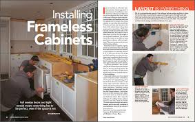 installing frameless kitchen cabinets