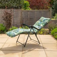 Hadleigh Leaf Pattern Recliner Lounger