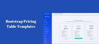 best bootstrap pricing table templates