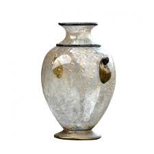 Murano Glass Vase Clear Amphorae Design