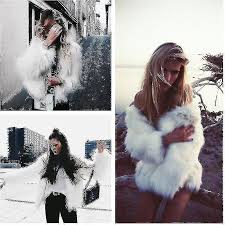 2022 Women Luxur Fluffy Faux Fur Coat