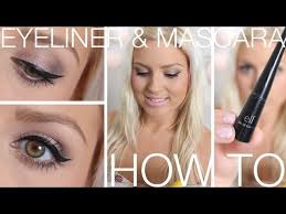 beginners eyeliner mascara eyebrows