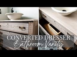 A Dresser Into A Bathroom Vanity