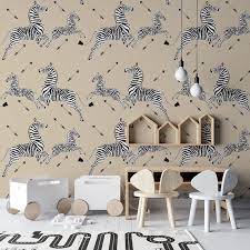 Leaping Zebra Wallpaper L And Stick