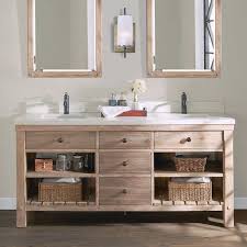 We installed a new vanity/sink/faucets against wainscoting that has some blemishes which at first we were going to cover with a backsplash but realized now. Elbe Rustic 72 Double Sink Vanity By Northridge Home Costco