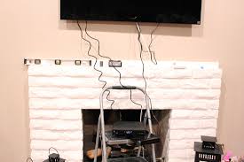mounted tv wire hiding how much does