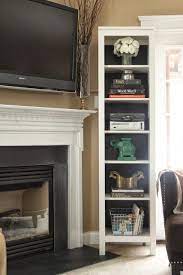 Cable Box Stand Next To Fireplace