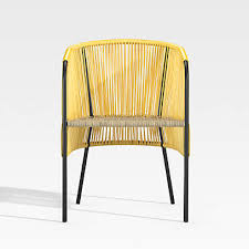 Verro Yellow Outdoor Dining Chair