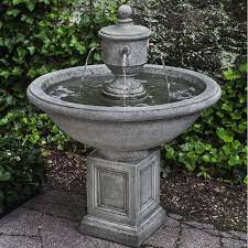 concrete fountains garden water