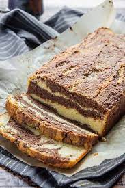 Almond Flour Chocolate Vanilla Marble Cake Foraged Dish gambar png