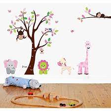 Nursery Wall Decal Tree And Wild