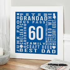 60th birthday gifts present ideas for
