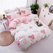 Cotton Bed Sheet Duvet Cover Pillow