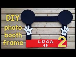 mickey mouse photo booth birthday frame