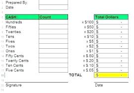 Daily Cash Reconciliation Template