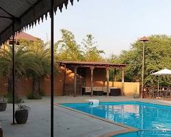 Pool at Andhari Tiger Reserve Spa  Resorts in Tadoba