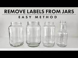 Easy Method To Remove Labels From Jars