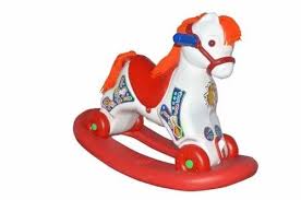 red plastic baby horse ride on toy