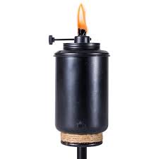 Tiki Adjustable Flame Torch Resin Black