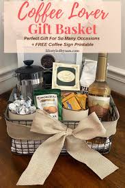 best coffee gift basket diy ideas