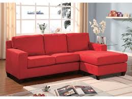 vogue red microfiber reversible chaise