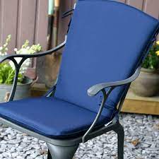 Curve Back Garden Chair Cushion Blue