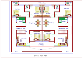 modern single floor house plan in india