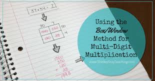 Using The Box Window Method For Multi Digit Multiplication